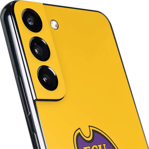 East Carolina University ECU Pirates Logo Yellow Galaxy S22 Plus Skin